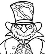 Pumpkin Head Coloring Page