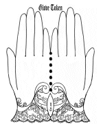 Heart Maker Hand Token Coloring Page